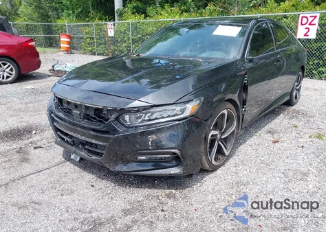 2018 Honda Accord Sport из США, поврежденный, VIN 1HGCV1F3XJA172345